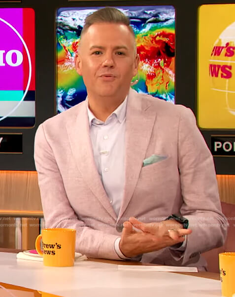 Ross’s pink blazer on The Drew Barrymore Show