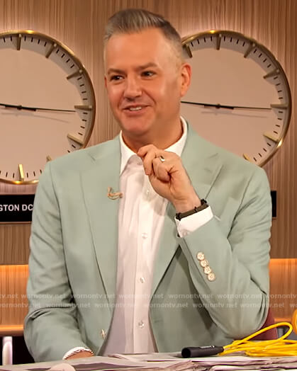 Ross’s sage blazer on The Drew Barrymore Show