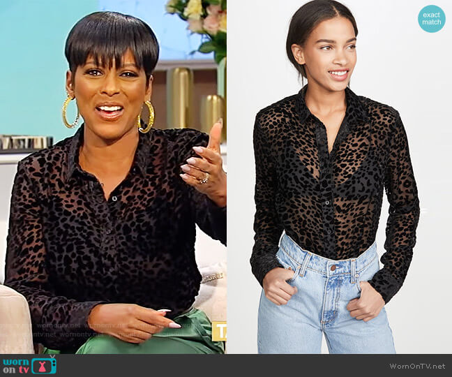 RtA Blythe Top worn by Tamron Hall on Tamron Hall Show