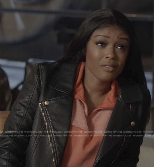 Ryan’s leather moto jacket on Batwoman