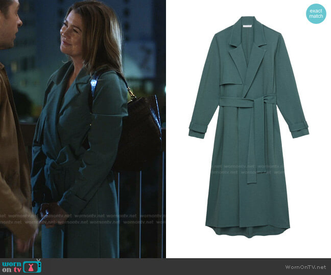 Sablyn Paradis Trench Coat worn by Meredith Grey (Ellen Pompeo) on Greys Anatomy