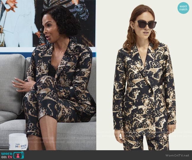 Scotch and Soda Printed Blazer