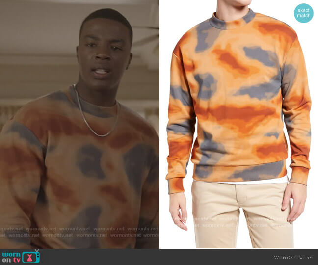 Scotch & Soda Felpa Print Sweatshirt worn by Spencer James (Daniel Ezra) on All American