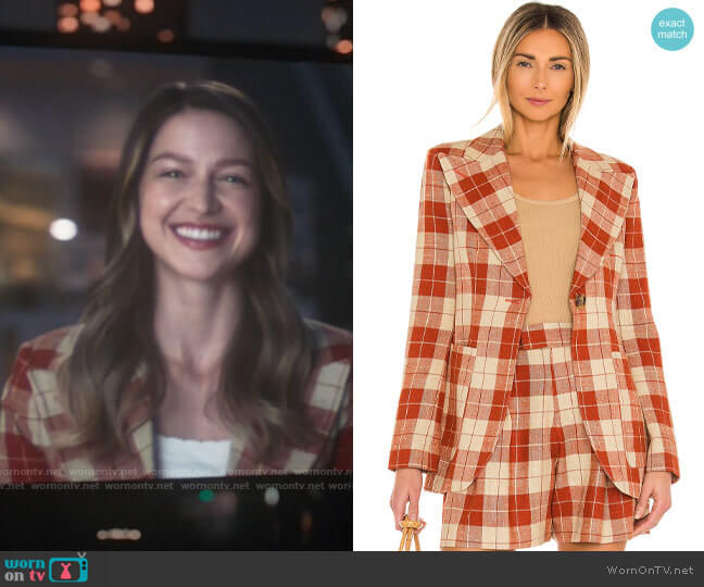 Smythe Patch Pocket Birkin Blazer worn by Kara Danvers (Melissa Benoist) on Supergirl