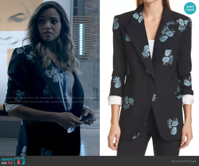Smythe 90s Floral Wool Blend Blazer worn by Sophie Moore (Meagan Tandy) on Batwoman