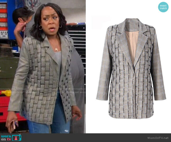 Kaskinen Blazer from Souk + Sepia worn by Tina Butler (Tichina Arnold) on The Neighborhood