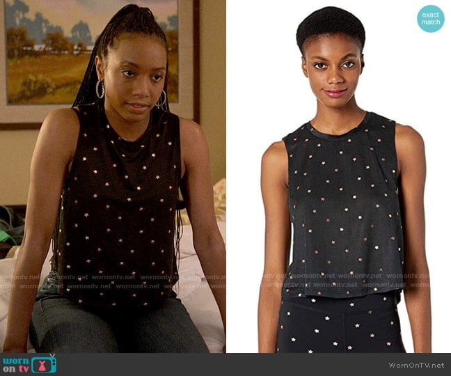 Spiritual Gangster Stars Active Tank worn by Whitney Chase (Alyah Chanelle Scott) on The Sex Lives of College Girls