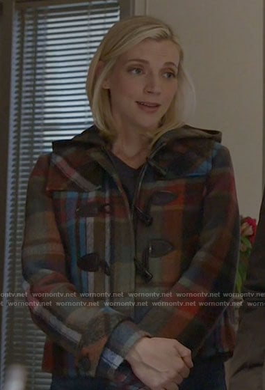 Sylvie’s plaid jacket on Chicago Fire
