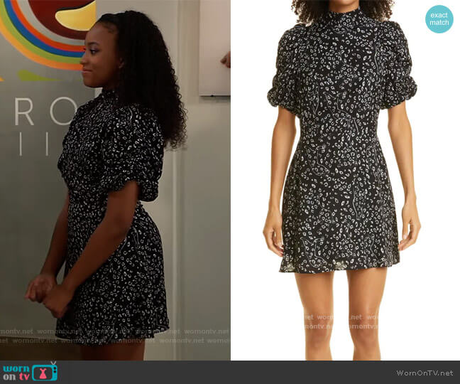 Ted Baker Ray Abstract Print Dress worn by Trina (Sydney Mikayla) on General Hospital
