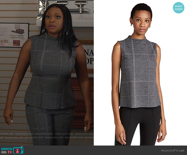 Theory Volume Top worn by Jill (Naturi Naughton) on Queens