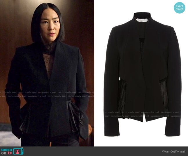 Unttld Andria Jacket worn by Stella Bak (Greta Lee) on The Morning Show