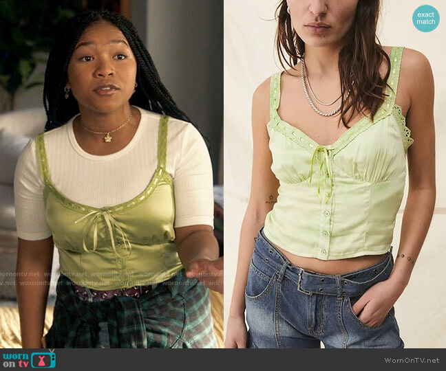 Urban Outfitters Raquel Top worn by Delilah (Laya DeLeon Hayes) on The Equalizer