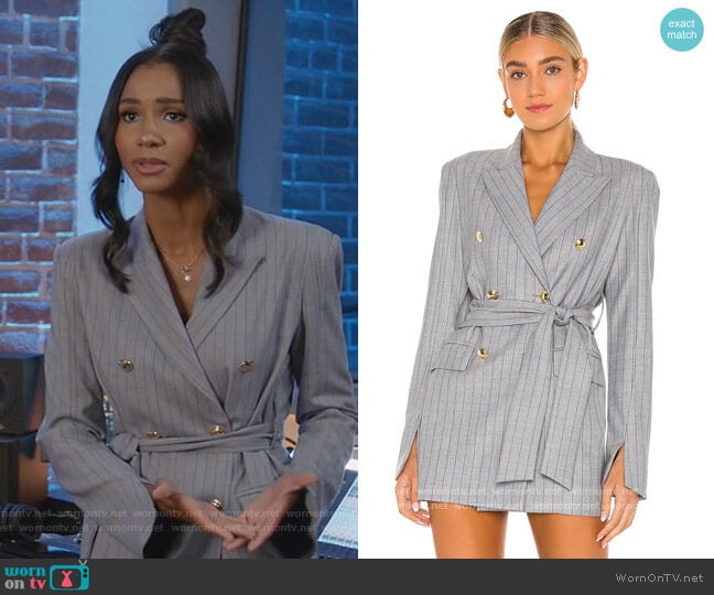 Valentina Shah Marissa Blazer Dress worn by Layla Keating (Greta Onieogou) on All American