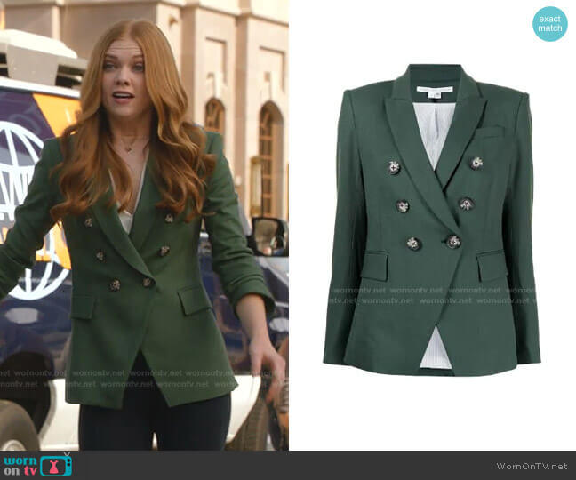 Veronica Beard Miller Double Breasted Blazer worn by Taylor Kelly (Megan West) on 9-1-1