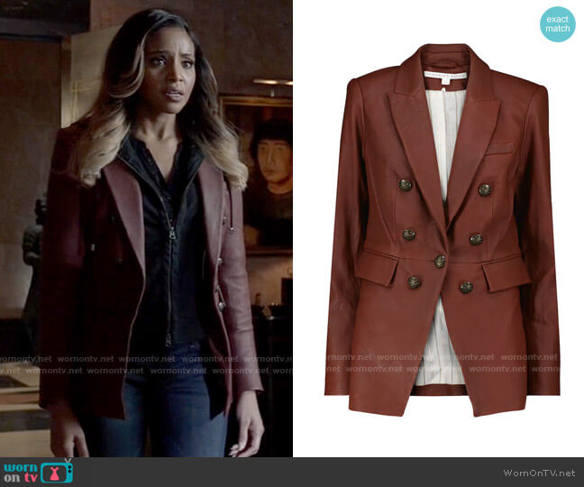 Veronica Beard Gaya Jacket in Rust worn by Sophie Moore (Meagan Tandy) on Batwoman