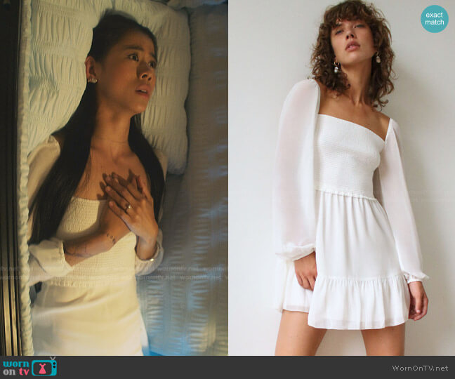 Wilfred Tempest Mini Dress worn by George Fan (Leah Lewis) on Nancy Drew