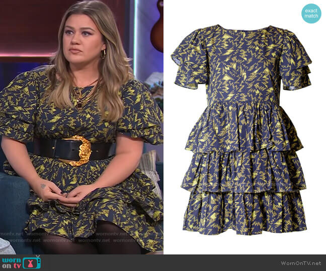 Ivana Helsinki Lora Black Dress worn by Kelly Clarkson on The Kelly Clarkson Show