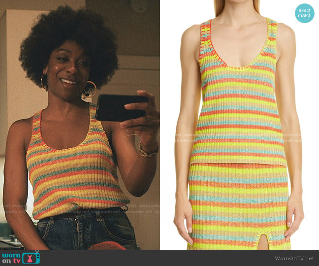 Yanyan Leon Stripe Tank