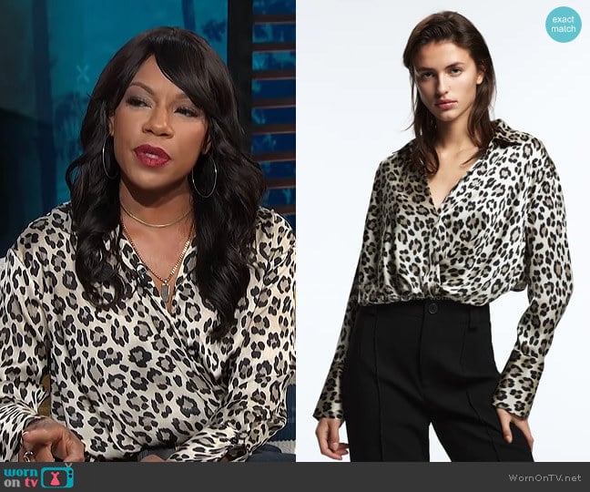 Zara Animal Print Shirt