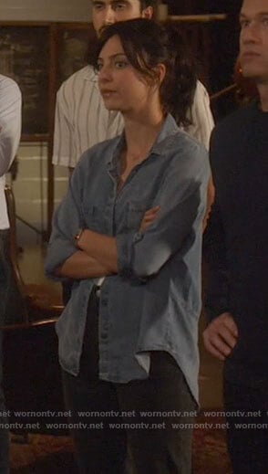 Zari’s denim shirt on Legends of Tomorrow