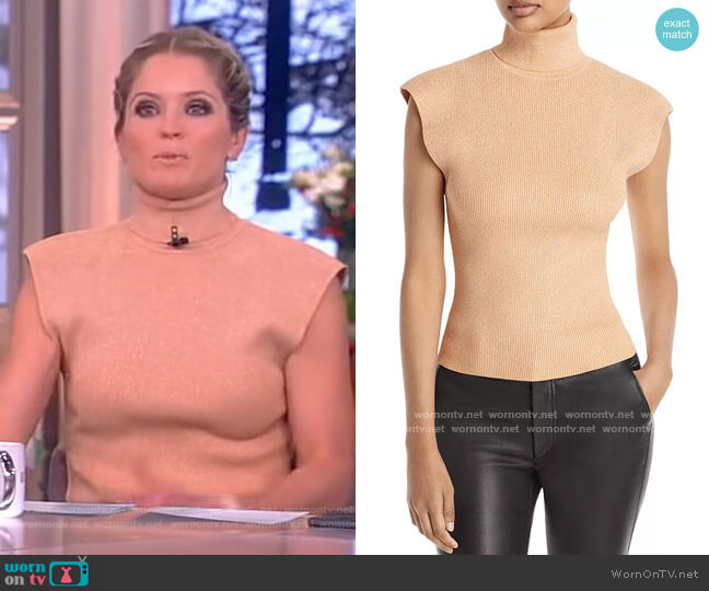 A.L.C. Amara Open-Back Top worn by Sara Haines on The View