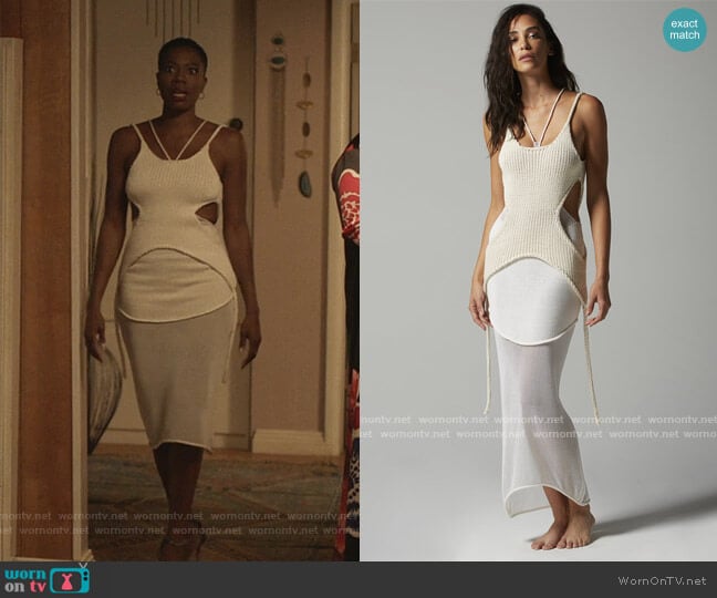 Aisling Camps Knit Wear Cutouts Dress worn by Molly Carter (Yvonne Orji) on Insecure