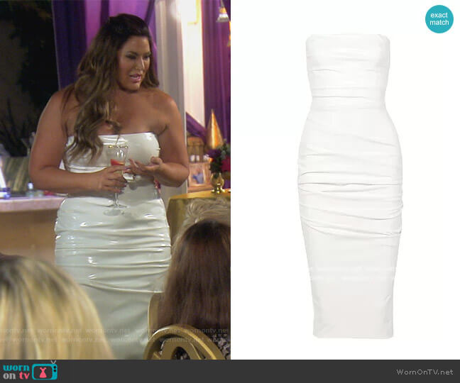 Alex Perry Elegant Dress worn by Emily Simpson on The Real Housewives of Orange County