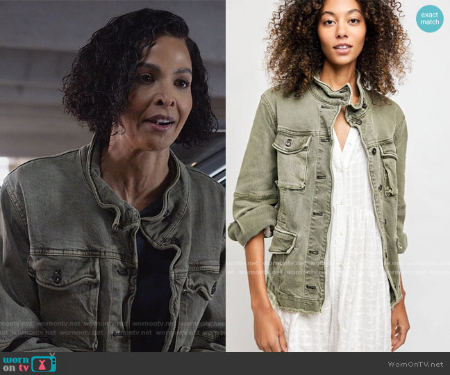 Arizonia Rose Harley Military Shirt Jacket