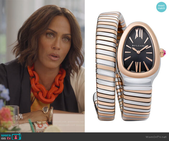 Bvlgari Serpenti Tubogas Twist Watch worn by Lisa Todd Wexley (Nicole Ari Parker) on And Just Like That