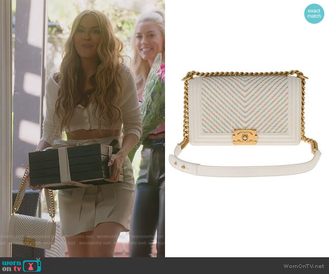Chanel Limited  Edition Boy Bag worn by Chrishell Stause on Selling Sunset
