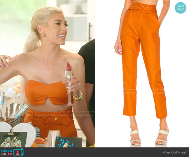 Camila Coelho Quinn Trouser worn by Heather Rae Young on Selling Sunset