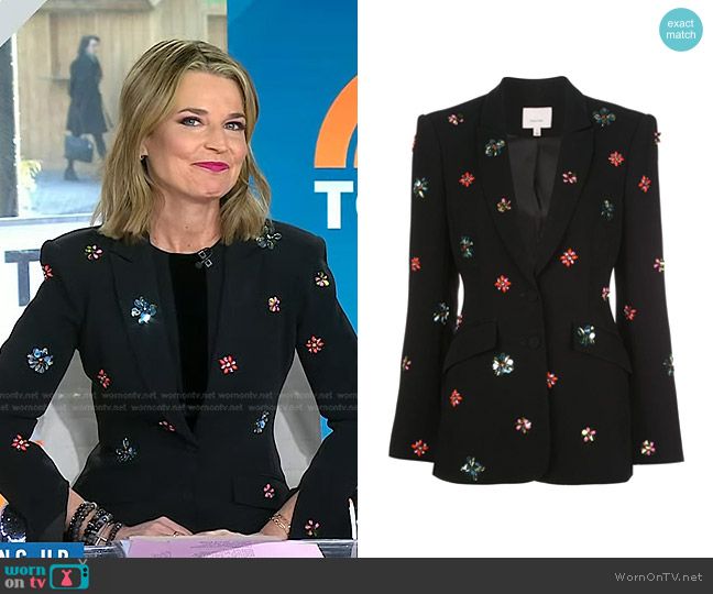 Cinq a Sept Cheyenne Blazer worn by Savannah Guthrie on Today