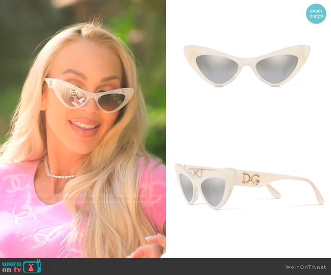 Dolce & Gabbana Devotion Sunglasses worn by Christine Quinn on Selling Sunset