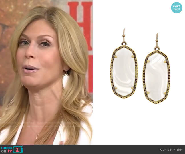 Kendra Scott Elle Earrings worn by Jill Martin on Today