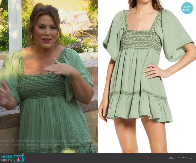 Free People Easy to Love Minidress worn by Emily Simpson on The Real Housewives of Orange County