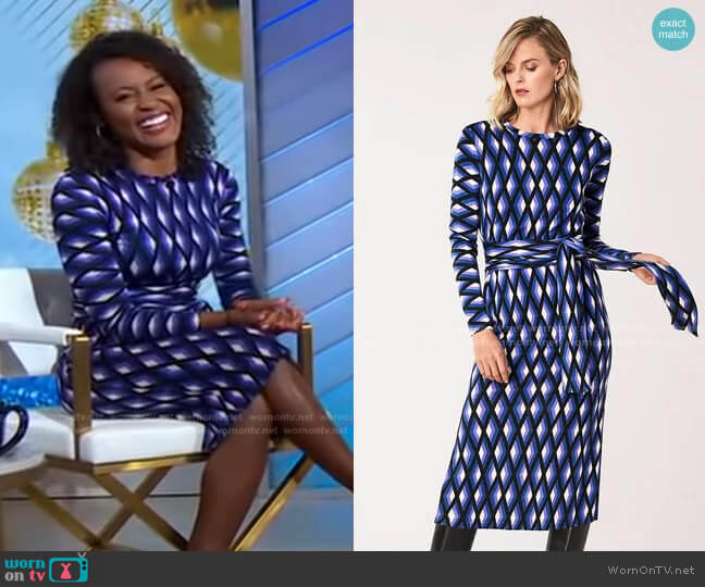 Diane von Furstenberg Gabel Dress worn by Janai Norman on Good Morning America
