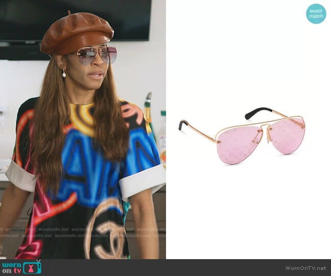 Louis Vuitton Grease Sunglasses worn by Mary Cosby on The Real Housewives of Salt Lake City