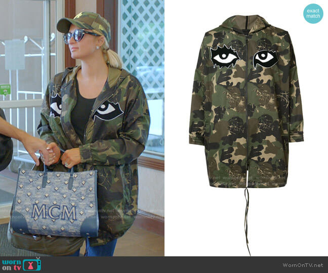 Haculla Camouflage Print Coat worn by Paris Hilton on Paris in Love
