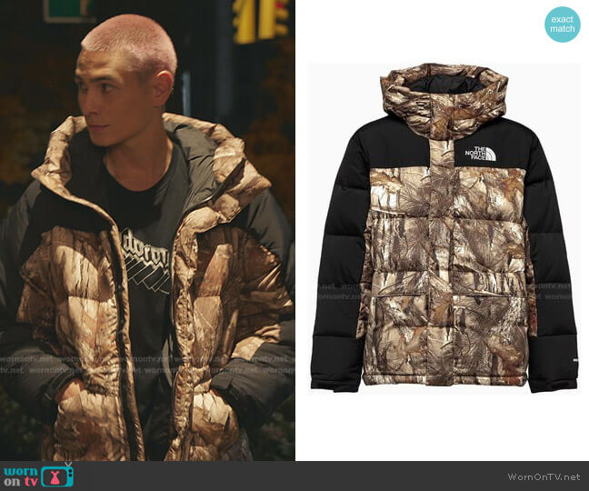 The North Face Himalayan Camo Jacket worn by  Akeno Menzies (Evan Mock) on Gossip Girl