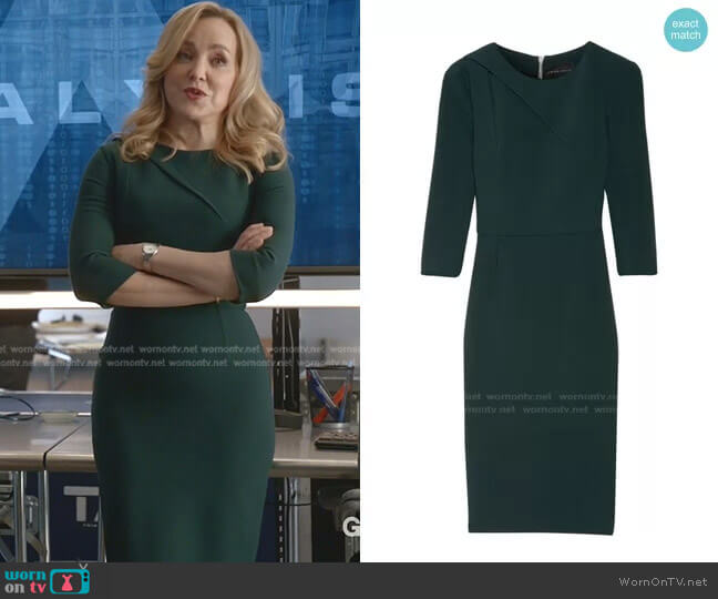 Roland Mouret Hisley Dress worn by Marissa Morgan (Geneva Carr) on Bull