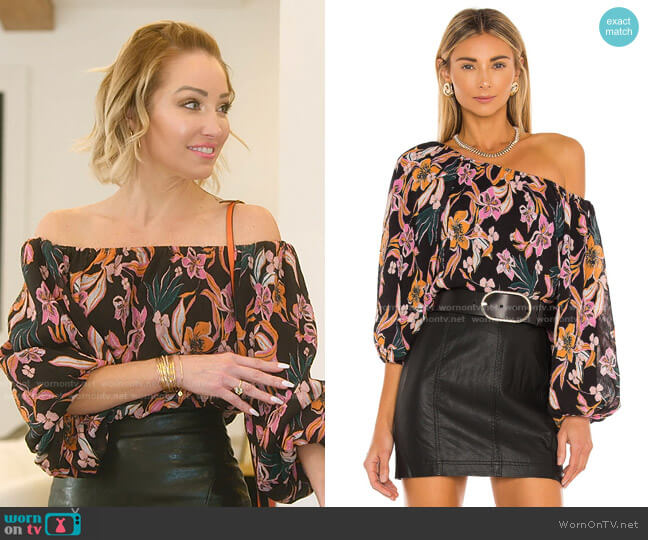 House of Harlow 1960 x REVOLVE Celine Top worn by Mary Fitzgerald on Selling Sunset