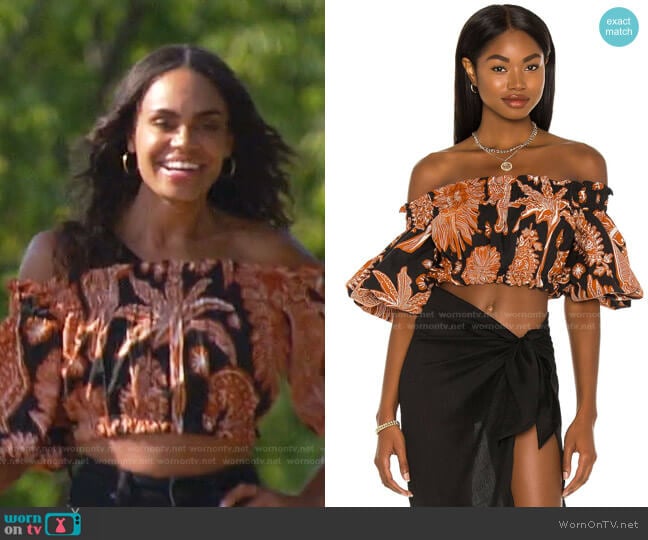 Johanna Ortiz Bambuco Crop Top worn by Michelle Young on The Bachelorette