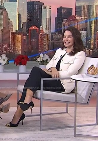Kristin Davis’s white tweed jacket on Today