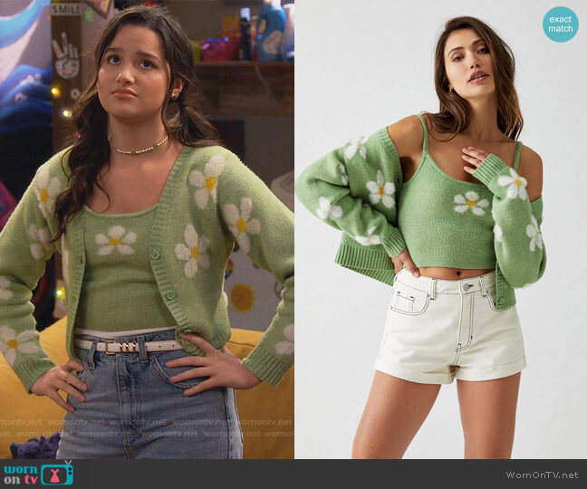 PacSun LA Hearts Heartbreaker Cami Top worn by Lex (Jules LeBlanc) on Side Hustle