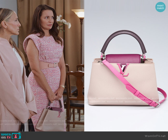Louis Vuitton Capucines PM Bag worn by Charlotte York (Kristin Davis) on And Just Like That