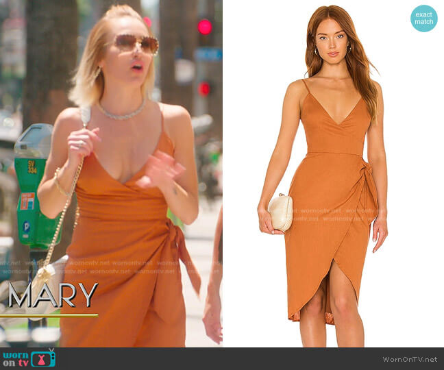 Lovers and Friends Orchid Dress worn by Mary Fitzgerald on Selling Sunset
