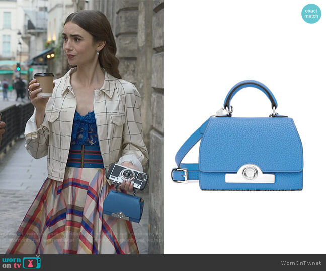 Moynat Rejane Nano Bag worn by Emily Cooper (Lily Collins) on Emily in Paris