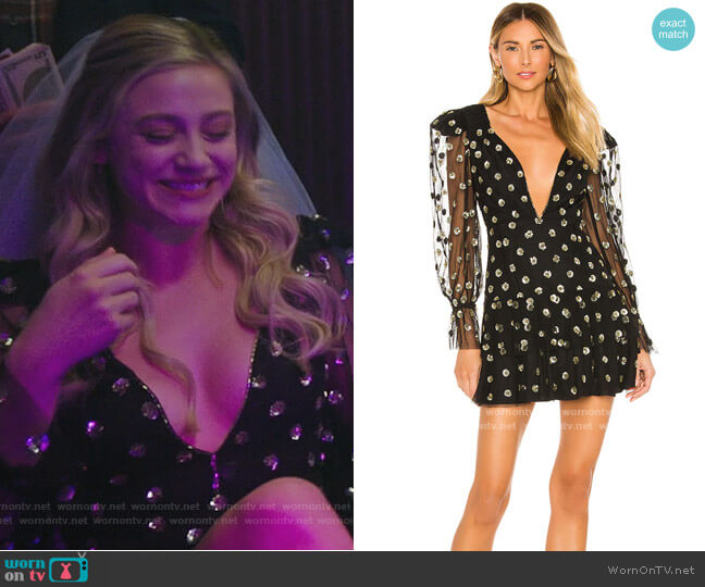 NBD Victoire Embellished Dress worn by Betty Cooper (Lili Reinhart) on Riverdale