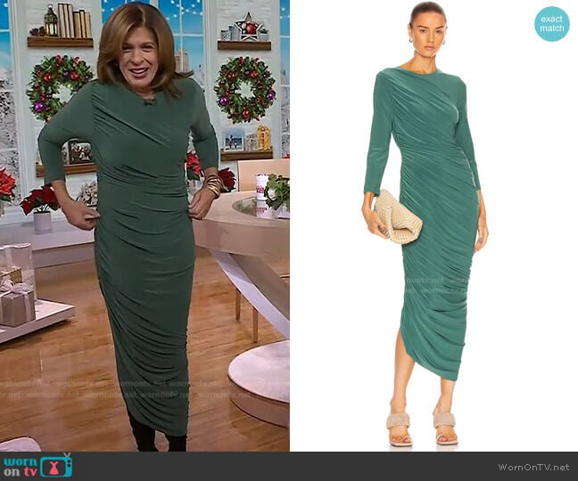 Norma Kamali Long Sleeve Diana Gown worn by Hoda Kotb on Today