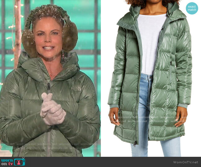 The North Face Acropolis Water Repellent 550 Fill Power Down Parka worn by Natalie Morales on The Talk